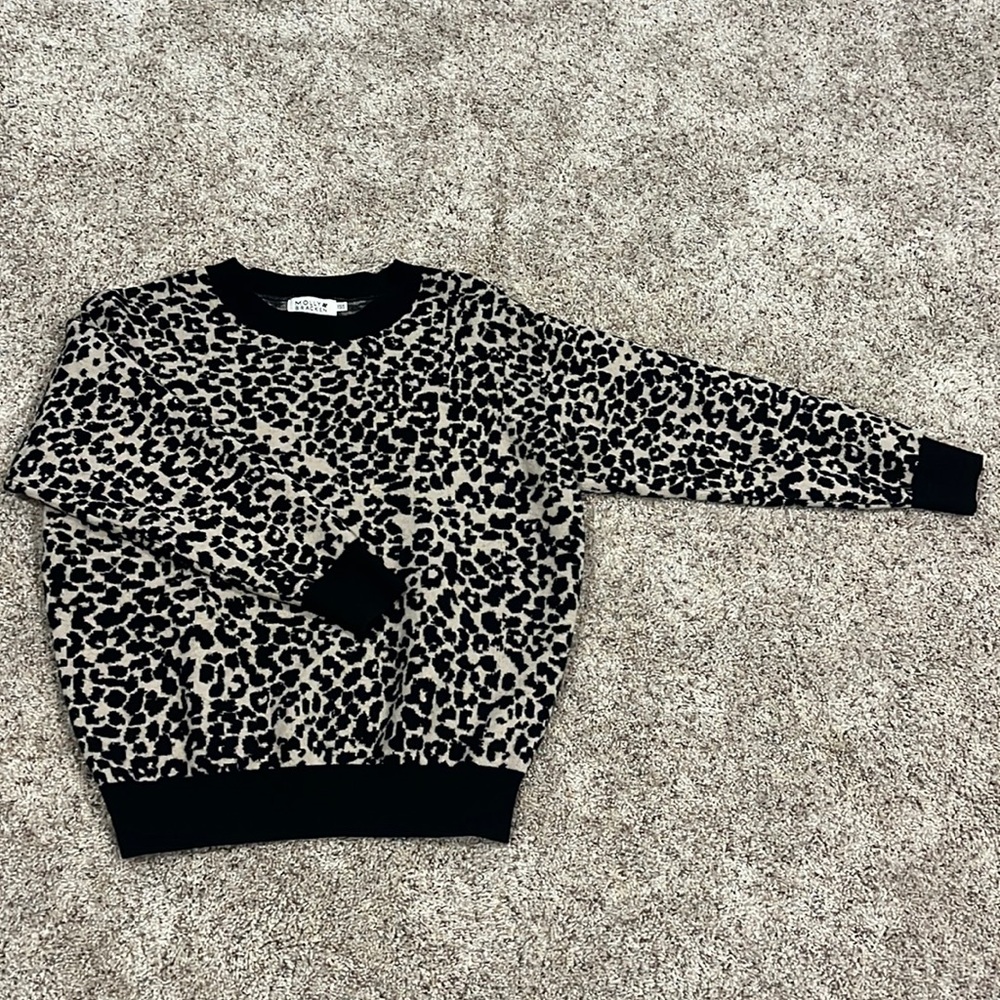 MOLLY BRACKEN ANIMAL PRINT SWEATER